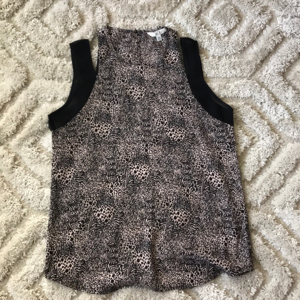 Animal print tank.